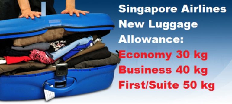 singapore airlines carry on baggage